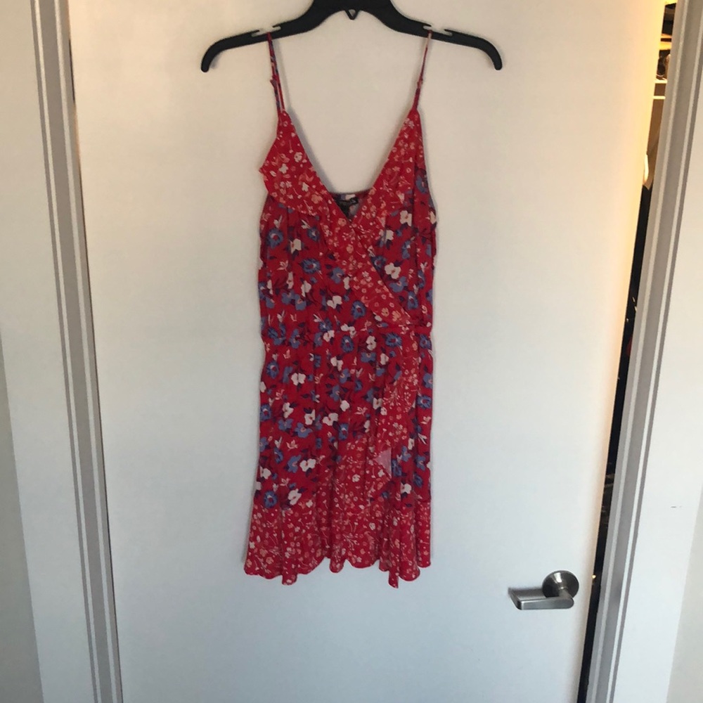 Express ruffle mini dress